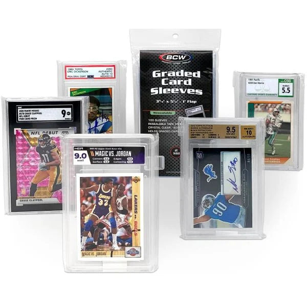 RESEALABLE GRADED CARD SLEEVES