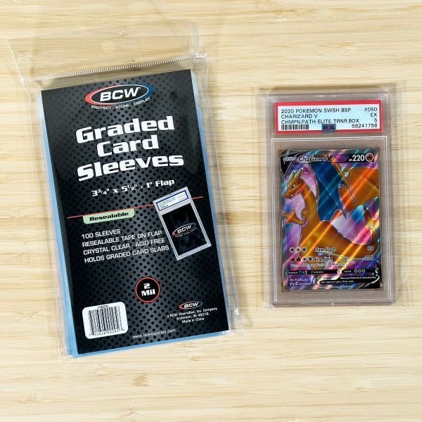 RESEALABLE GRADED CARD SLEEVES