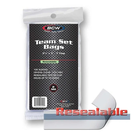 RESEALABLE TEAM SET BAGS Sleeves