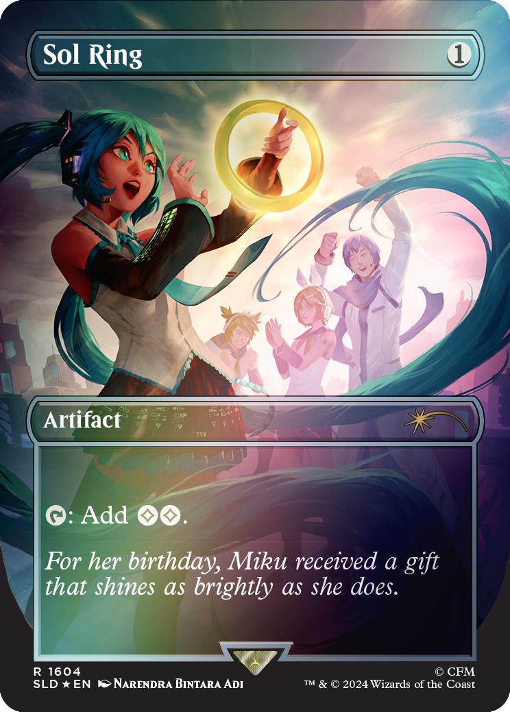 Hatsune Miku Digital Sensation Secret Lair EN Rainbow Foil MTG