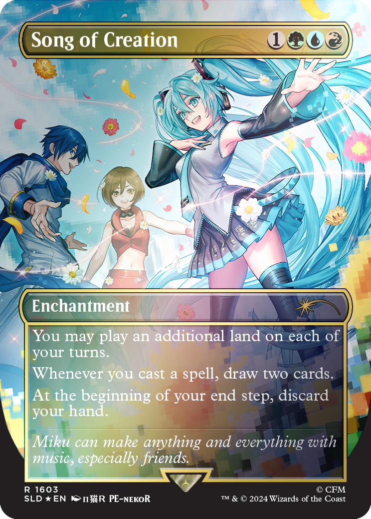 Hatsune Miku Digital Sensation Secret Lair EN Rainbow Foil MTG