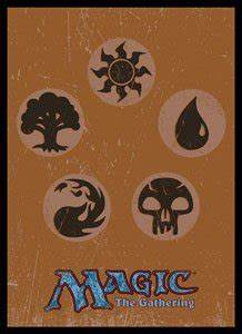 Magic: the Gathering Players Card Sleeve RETRO Core Mana Symbol MTGS-257